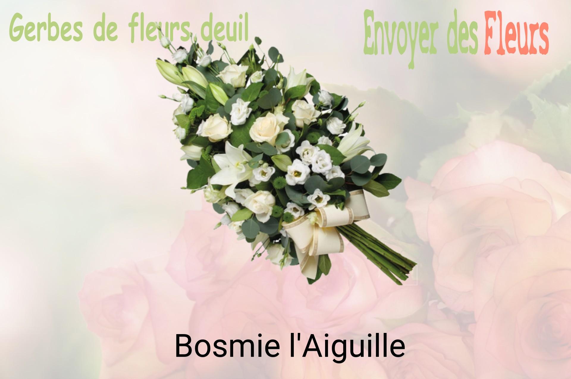 Gerbe de fleurs de deuil livrée à Bosmie-l'Aiguille